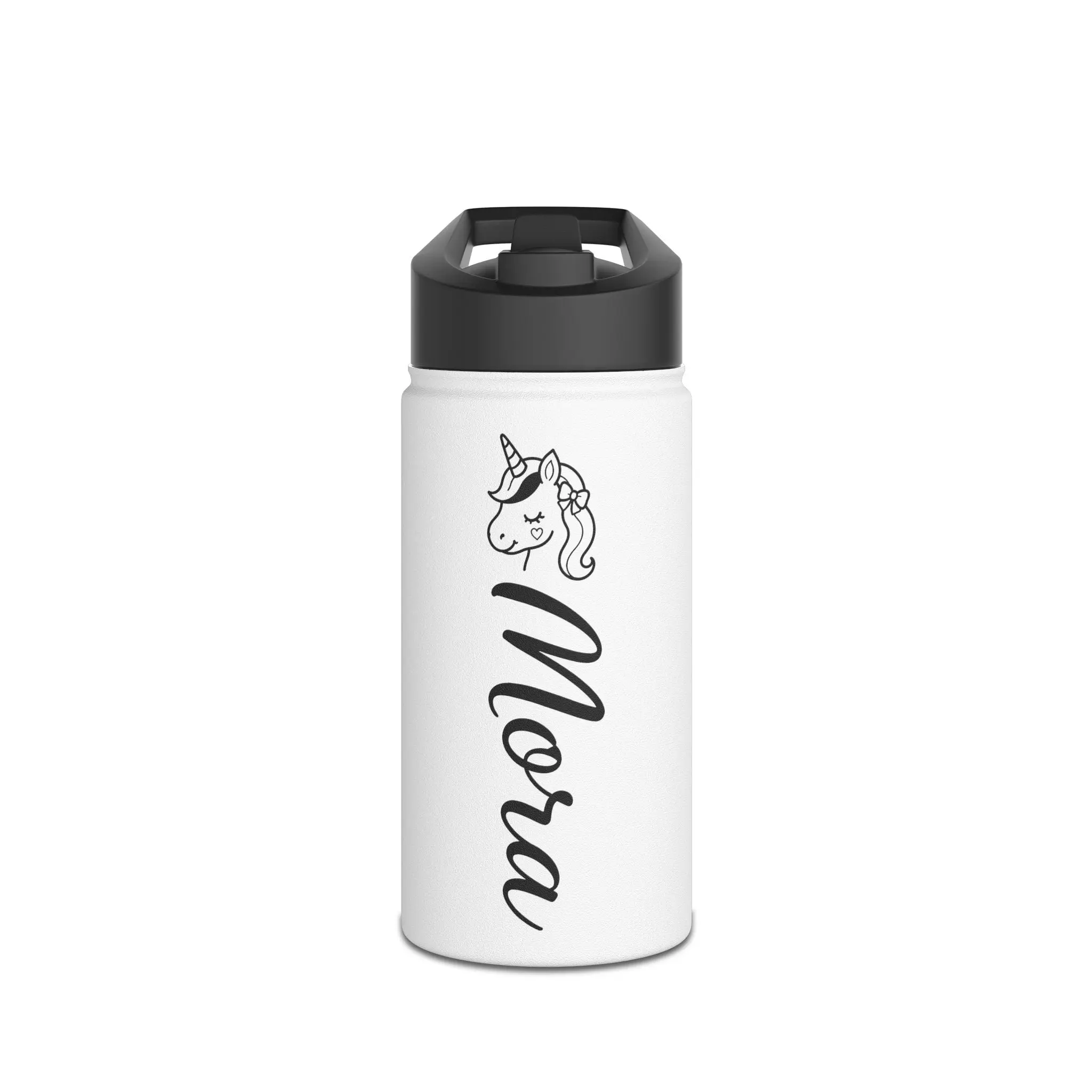 Personalized Unicorn Water Bottle, Custom Name Kids Water Bottle, Girls School Bottle, Cute Back to School Gift