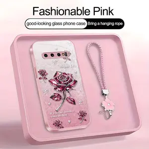 Suitable for [Galaxy S10] high-end women's phone case🤩,exquisite rose pattern, sophisticated yet elegant，drop-resistant, affordably priced，fingerprint-resistant  YM99