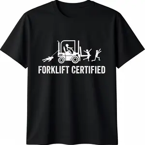 Forklift Certified Shirt, Funny Certified Forklift Operator T-Shirt Graphic tees
