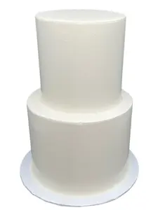 FromJennWithLove Custom 2 Tier Fake Cake for Weddings and Events, Realistic Sturdy Decorating Base, Made in USA