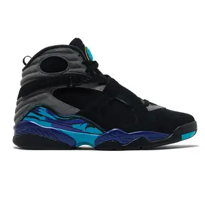 Nike Air Jordan 8 Retro Aqua 305368-006 GS & Women's Fashion Sneaker New