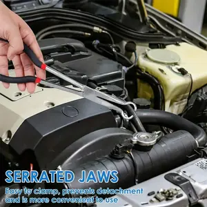 4pcs / 1pc Heavy Duty Long Nose Pliers Set, Spark Plug Wire Removal Tool, Radiator Hose Clamp, Fuel Line Separator Pliers, Hand Tools