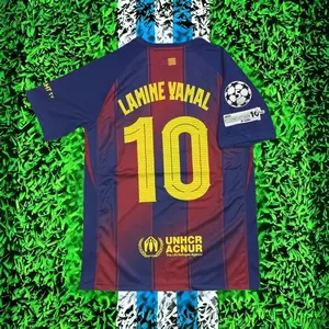 2026 home red and blue  No. 10 football jersey