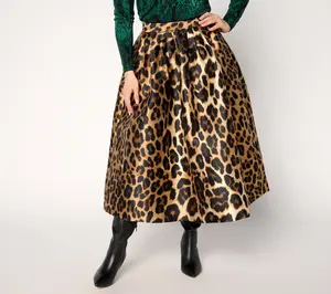 Carla Rockmore Collection Regular Printed Taffeta Ball Skirt