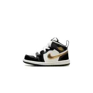 Air Jordan 1 Mid SE TD "Black Gold" BQ6933 007