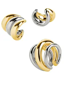 Johanna Two-Tone Interlocking Ear Cuff Set