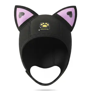 Premium Thick Neoprene Swim & Dive Hood,Adult Snorkel Diving Cap,Thickened Warm UV Protection Beach & Dive Hoodie