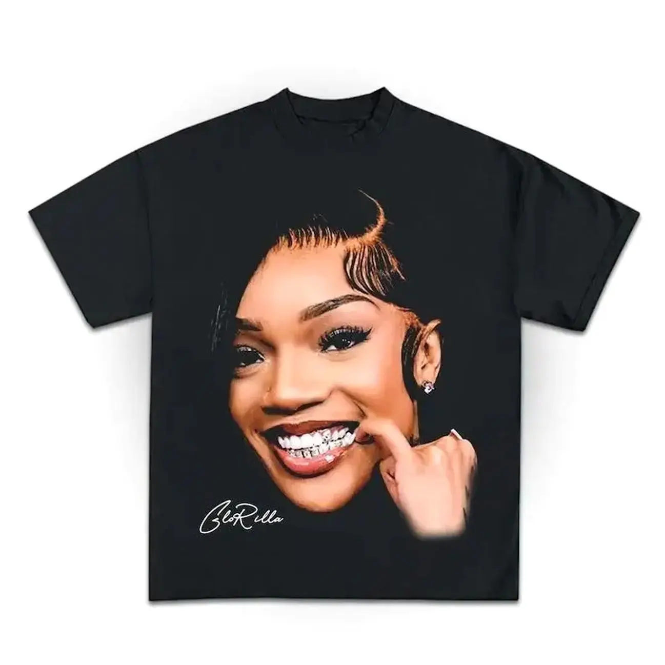 GloRilla Shirt Vintage Hip Hop Rap Graphic Unisex Cotton Tee IPO