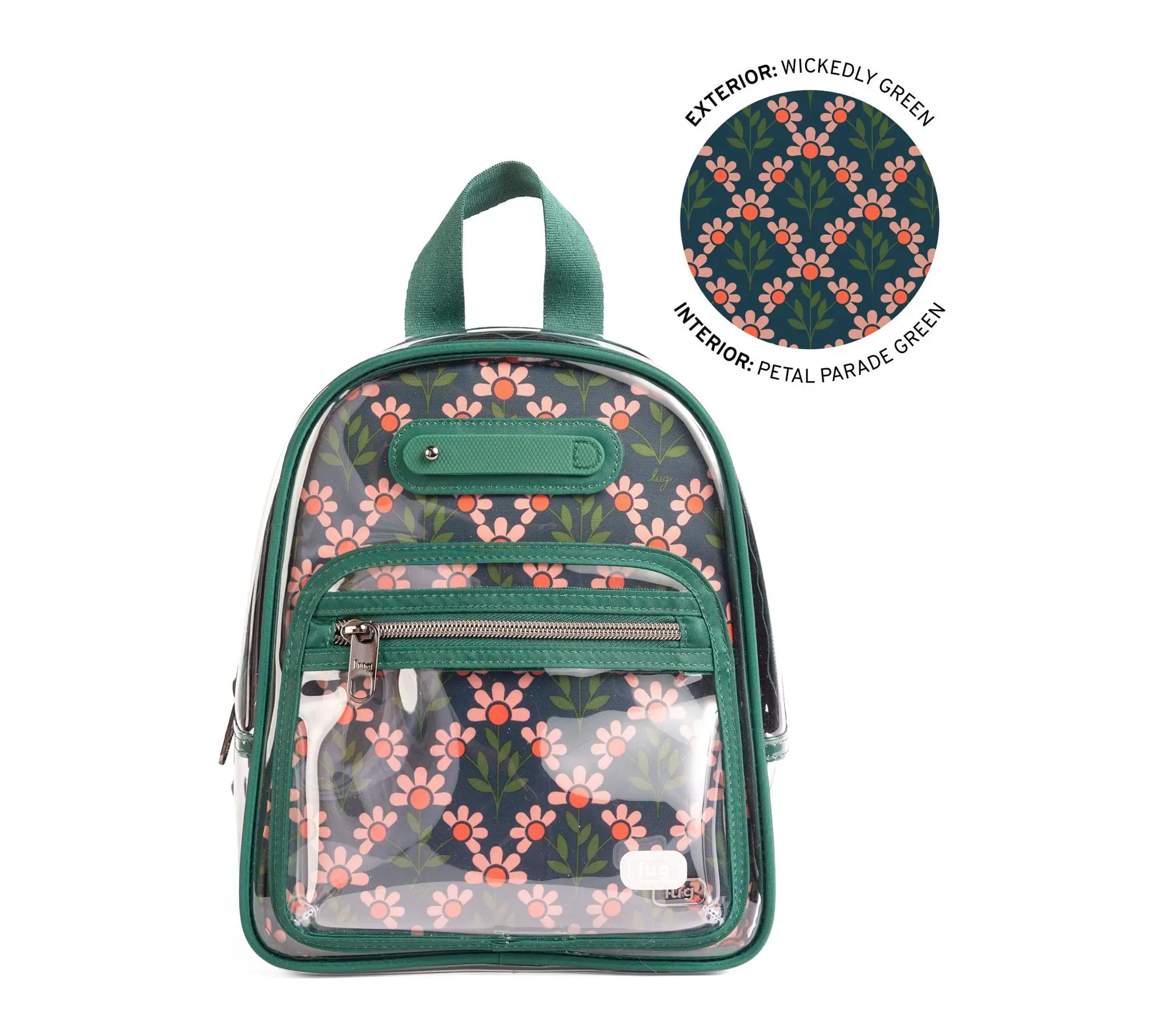 Lug Clearview Backpack with Printed Insert- Jetliner