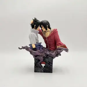 Naruto Uchiha Sasuke Itachi GK PVC Action Figures Anime Figure Brother Reconciliation Figurine Collectible Model