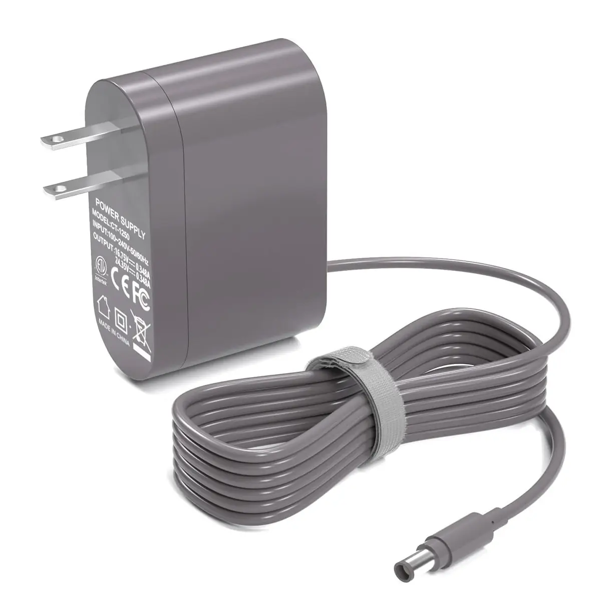 26.1V Replacement Charger with Appliance Cord for Dyson Vacuum Cleaners, Compatible with V6, V7, V8, DC58, DC59, DC61, DC62, SV03, SV04, SV05, SV06 Absolute, Animal, Motorhead Models