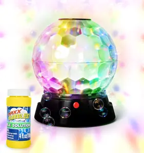 Bubble Light Show – Large Bubble Machine with Spinning Disco Lights| Bubble Maker for Kids & Adults| Perfect for Parties, Weddings, Birthdays, and Events