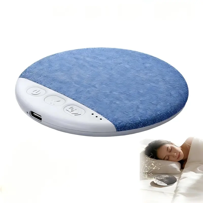 Ultra-Thin Wireless Mini Pillow Speaker, Bluetooth-compatible Sleep Sound System, Quiet Portable Charging, Ideal for Side Sleepers & Light Sleepers, Rechargeable Sound System