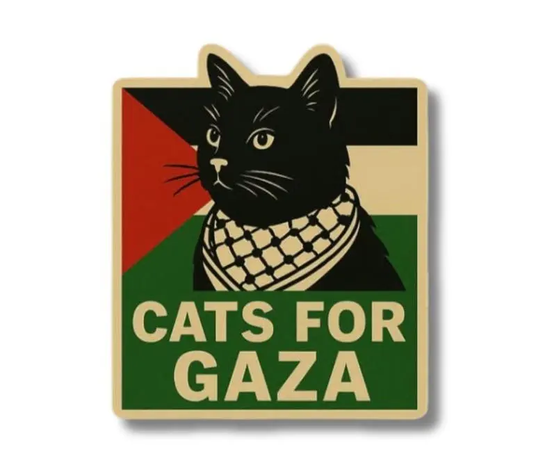 Cats for Gaza -Free Palestine Sticker