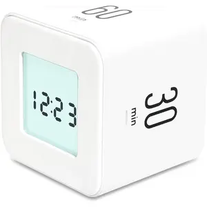 Multi Cube Timer with Rotating Settings, 5, 15, 30, 60 Min Countdown for Kitchen, Study, and Productivity