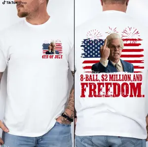 Baby Billy 4th Of July T-Shirt, 8-Ball And 2 Million And Freedom Tee, Independence Day Shirt, Classic Movie Quote Tee