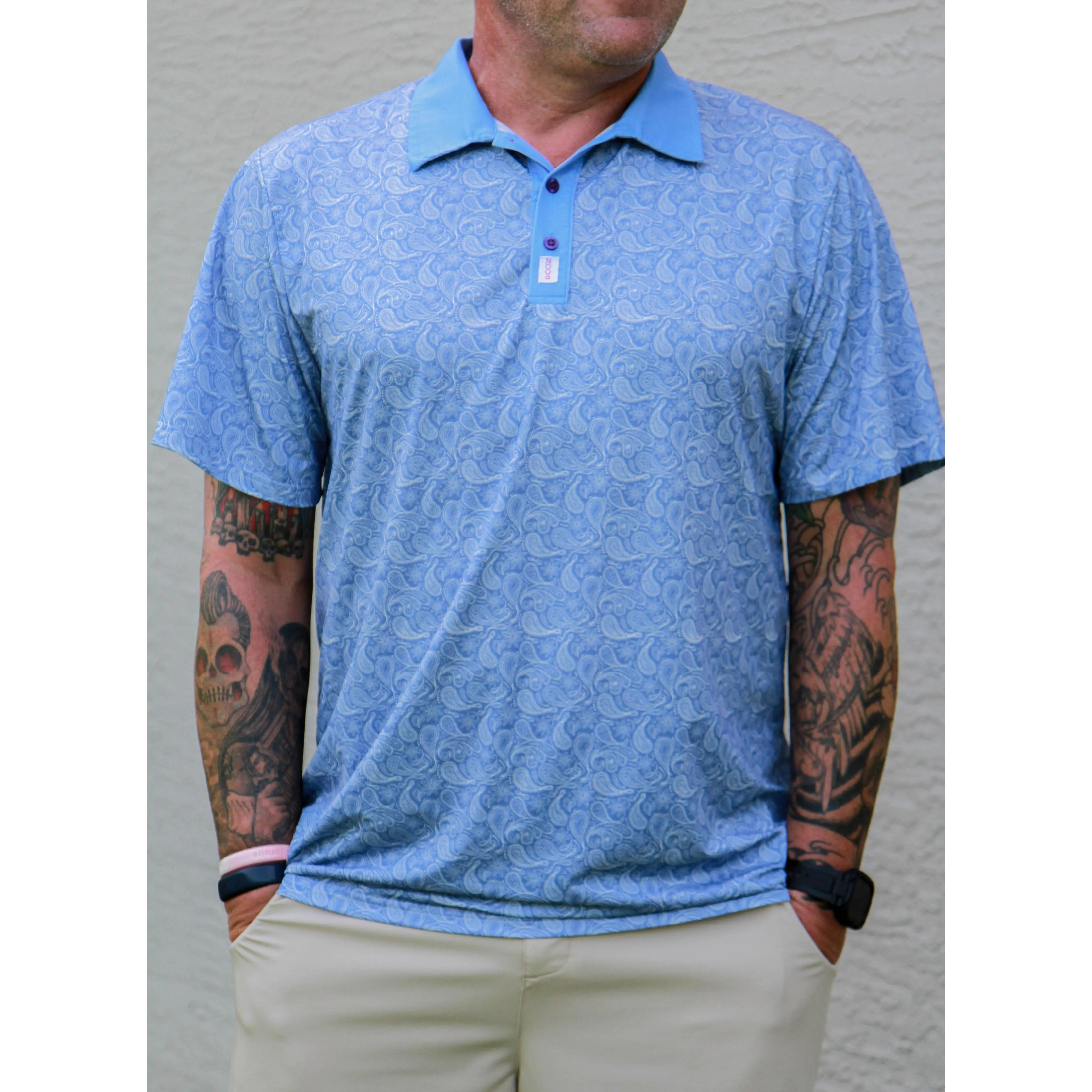 DriSpine™ Paisley Performance Golf Polo