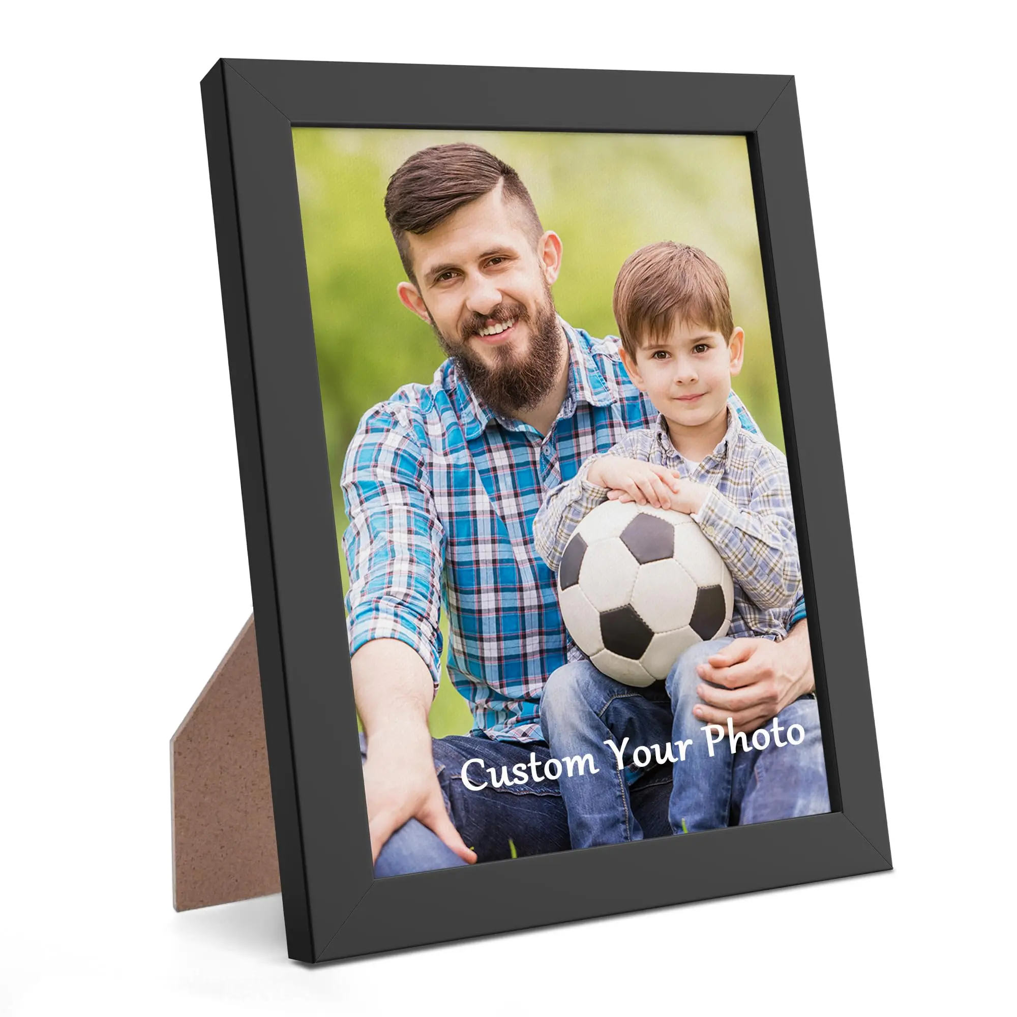 Custom Canvas Photo Prints with 8x10 Picture Framed,Personalized Picture on Canvas Wall Art/Desk Decor for Family Gifts for Mom/Men/Women