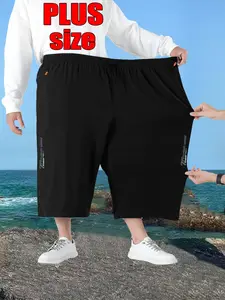 Men's Loose-Fit Casual Gym Shorts, Fashion Print Design, Zipper Pockets, Adjustable Drawstring Waistband, Breathable Quick-Dry Summer Shorts, Breathable Printed Shorts