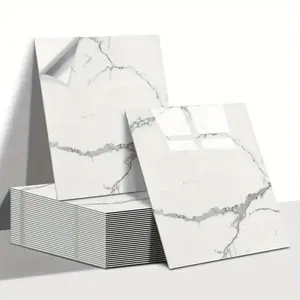 Marble Pattern Wall Stickers, 10/20/30 Pieces Set, DIY Home Decor for Kitchen Living Room Bathroom Cabinets Countertops, Marble Tile Stickers