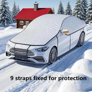 1pc Heavy-Duty All-Weather Car Cover with Thickened Oxford Cloth & Fit (Fits Most, SUVs, Trucks,) - Heavy Snow, Hail, Rain, Dust & - Winter Vehicle Storage Shield, Windproof Outdoor Car