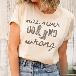 [Sale off up to 50%] Miss Never Do No Wrong Wallen Tshirt, Wallen Concert Tee, Wallen Tee,I'm the Problem, Country Music Lyrics, Western Fan Gift, Ms never do no wrong