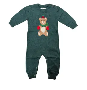 Teddy Bear Sweater Romper