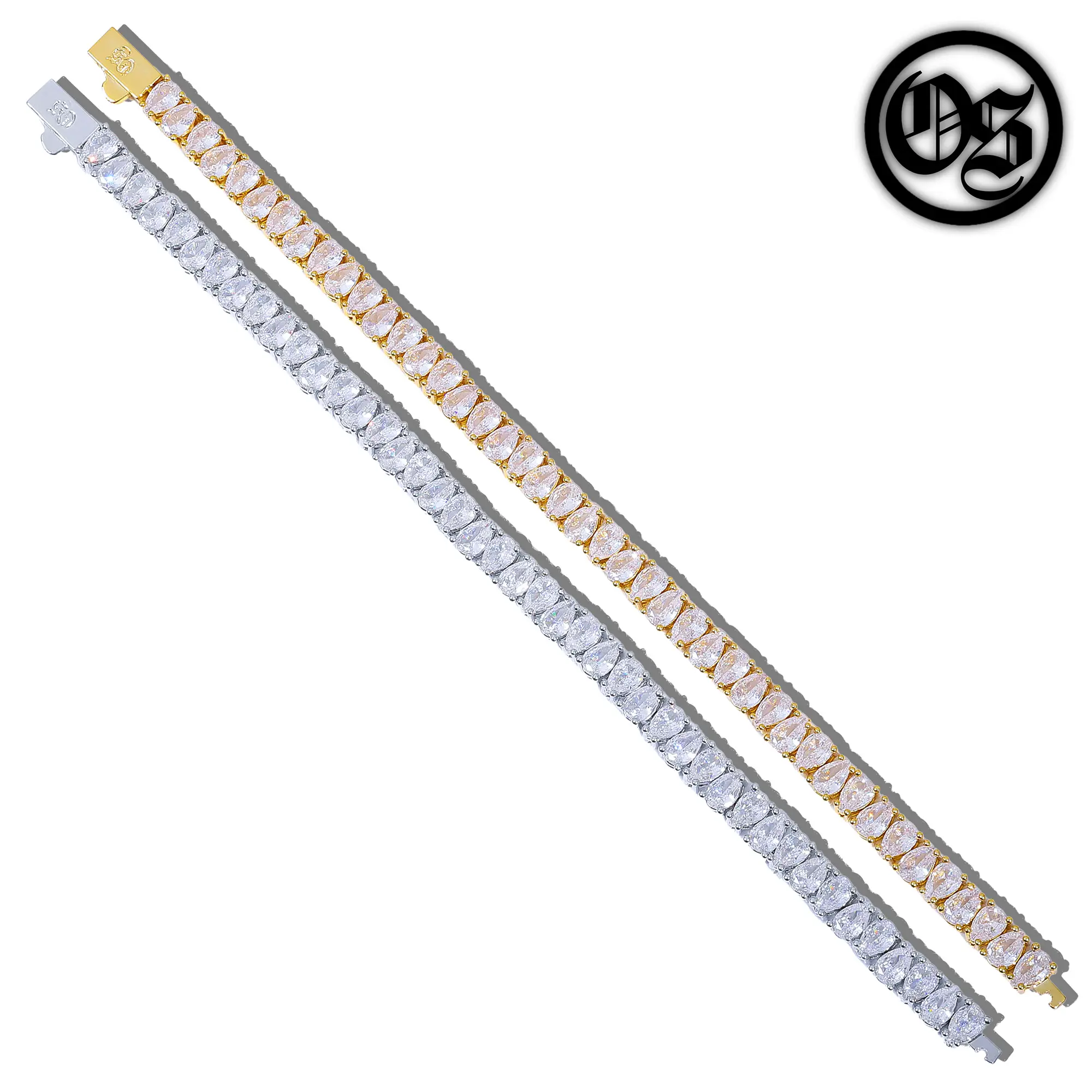 OTHERSIDE Pear Cut Bracelets - Silver & Gold