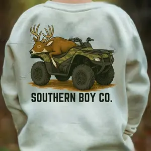 Youth Deer Boy’s Fleece  T Shirt,Sweatshirt, Hoodie, Southernboy Clothes, Outdoor Merch