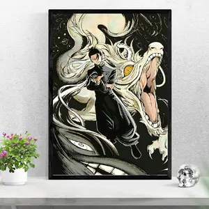 Geto Suguru Jujutsu Kaisen Anime Poster With Curse Power, Home Decor, Wall Art