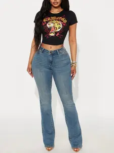 Premium Low Rise Bootcut Jeans - Dark Wash