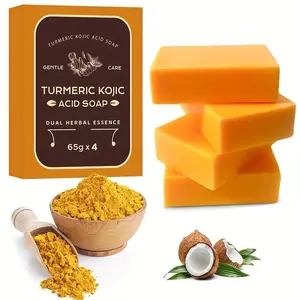 Turmeric Lemon Soap, Deep Cleansing & Exfoliating Moisturizing Soap, Neutral Formula Skincare Soap for Face & Body, Acne