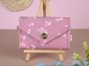 Floral Women’s Wallet, Envelope Wallet, Card Holder, Handmade Coin Purse Wallet, Japanese Wallet, Money Organizer, Everyday Purse, 100% Handmade