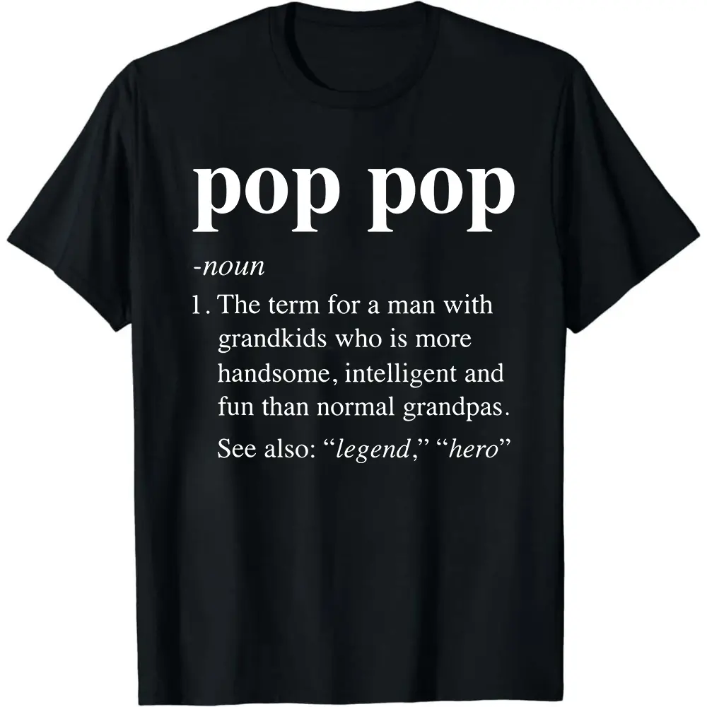 Humorous Pop Pop Definition Tee for Men, Unisex Retro Small Shirt Featuring a Pop Pop Drug Explosion Joke Design. Casual Graphic Shirt Perfect for Grandpa. Happy Mother'S Day Shirt for The Best Mom Ever, a Great Gift Idea,