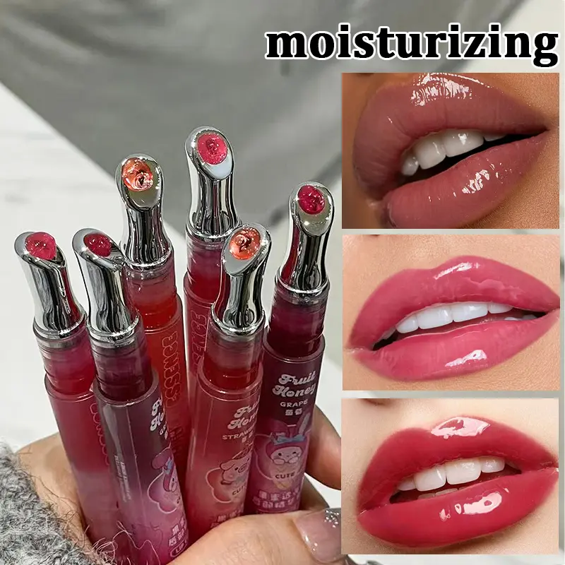 6PCS Juicy Lip Gloss Set, Hydrating Plumping Lip Oil Gloss, Non-Sticky Moisturizing Korean Style Lip Care Gift Set。 Makeup