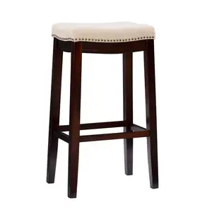 Claridge Backless Saddle Barstool Linen - Linon