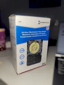INTERMATIC T101 Series 40 Amp 120V 24-Hour Mechanical Time Switch