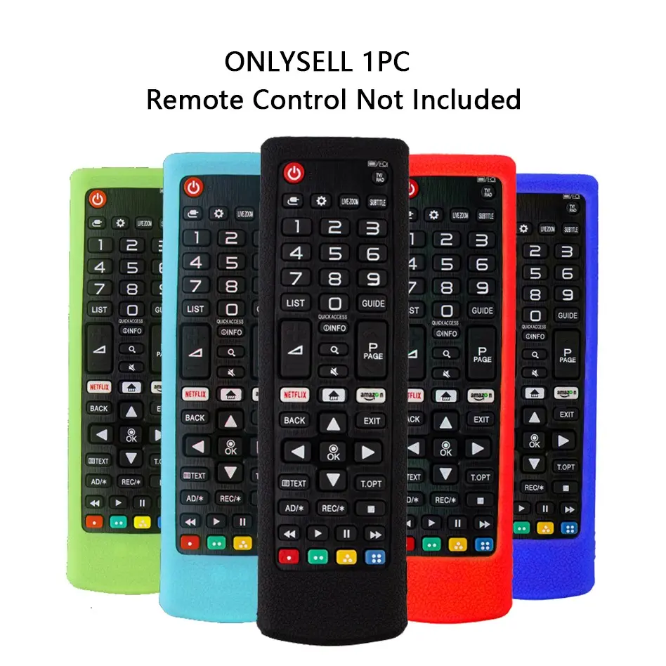 Single-packed silicone protective cover for LG AKB73715603 etched pattern remote control Dustproof Cover household dustproof design