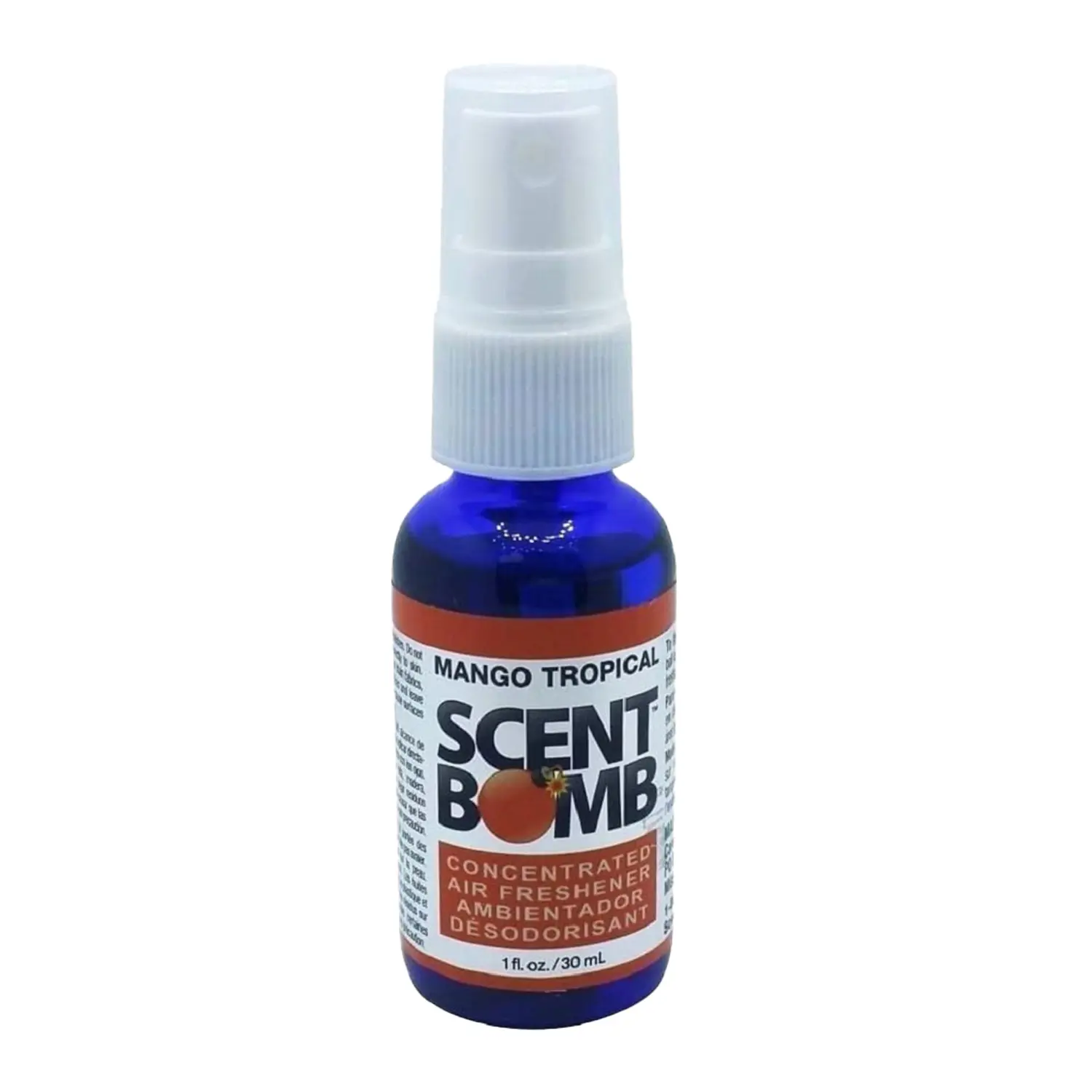 Scent Bomb Air Freshener Spray, 100 % Oil Based Concentrated Air Freshener, Air Freshener Spray for Car, Room, Bathroom and Odor Eliminator, Mango Tropical