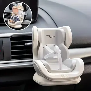 Stable Doll Car Seat with Air Vent Clip and Desktop Stand, Compatible with Latest Dolls, Perfect for Kids' Playtime