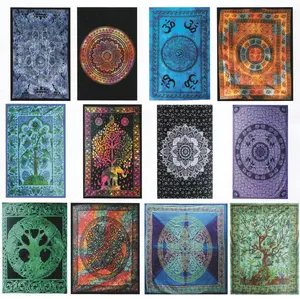 AzureGreen FTASS 58x82 in. Boho Aesthetic Assorted Design Tapestry - Mixed Colors, Home Room Decor, Boho Aesthetic Tapestries