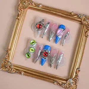 【FINAL SALE!】Lunasun Nails Press On - Power Is Power Long-Lasting High-Quality Manicure Nail Art