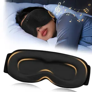 Bluetooth Sleep Mask with Headphones – 3D Contoured Blackout Eye Mask for Side Sleepers, Wireless Sleep Headphones for Music, Meditation & Travel, Sleep Aid for Men & Women