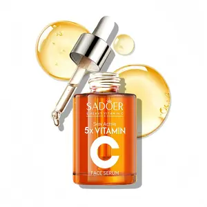 5X Vitamin C Face Serum, 5 in 1 Active VC+,Skincare for Brightening, Moisturizing, Pore Care-Hydration & Nourishing Facial Essence, Gift for Women (30ml) Dropper-New Year Gift