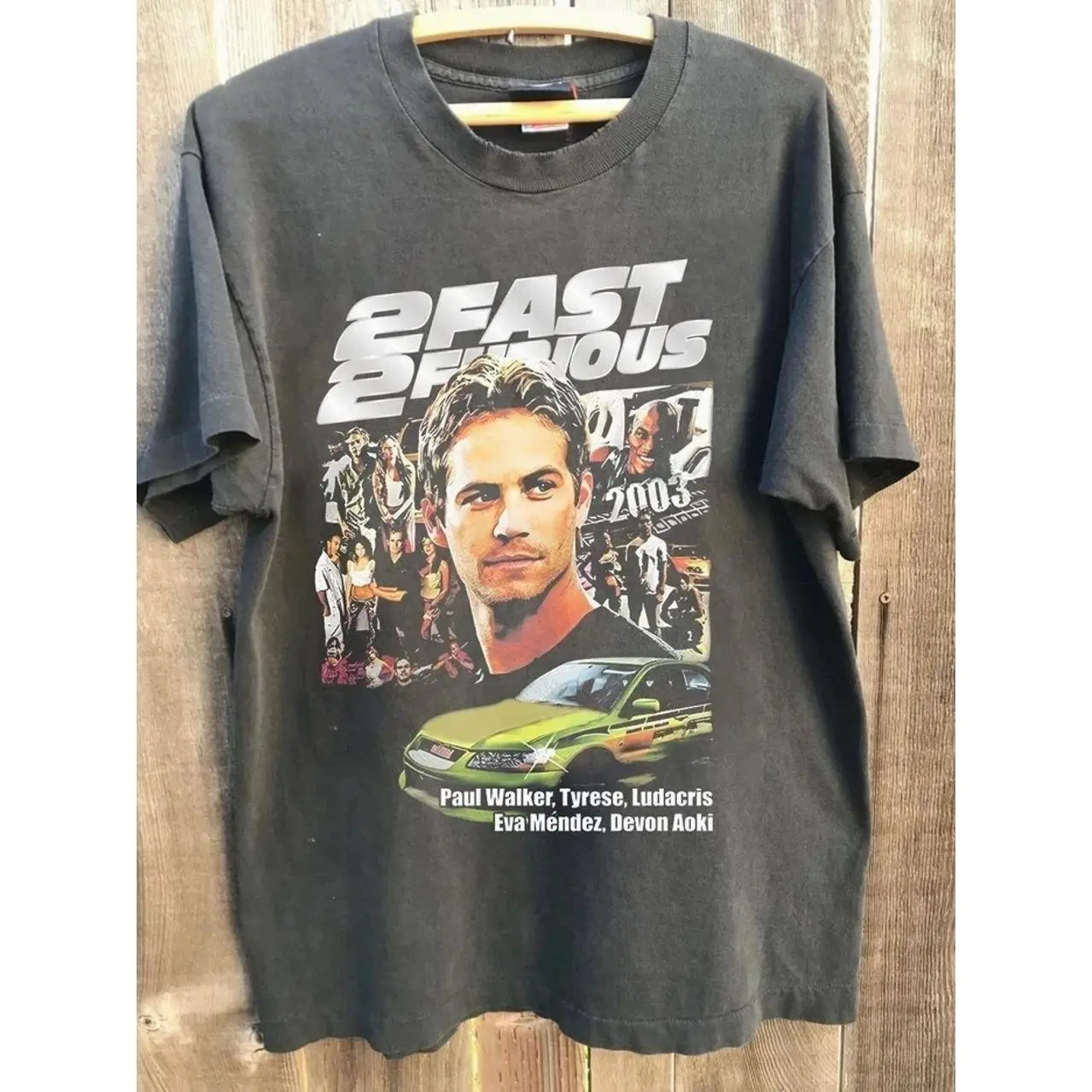 Paul Walker Fast And Furious Movie Graphic T Shirt Charcoal S-5XL 3