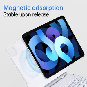 Magnetic Floating Magic Keyboard for iPad 10th/11th/pro 11, Bluetooth-compatible Keyboard with Smart Touchpad, Compatible with iPad Pro 11 & Air 4/5