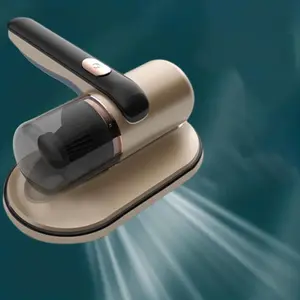 Handheld Cordless Vacuum Cleaner, Rechargeable UV Light Dust Mite Removal Machine, Sofa Dust Vaccuming Bed Mattresses Dust Mite Removal with UV Light