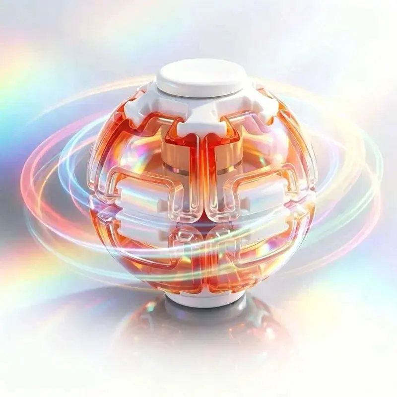 Magic Press Spin Stress Relief Fidget Balls - Ultimate Focus Tools for Autism and ADHD, Perfect Unique Gifts for All Ages