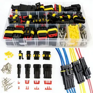 352pcs car electrical connector terminals car cable plug 1-4 pin assortment, no battery