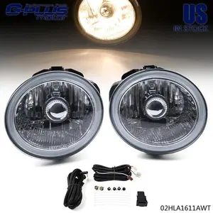 Fit For Murano 03-05 Chrome Housing Clear Lens Front Fog Light Pair Set